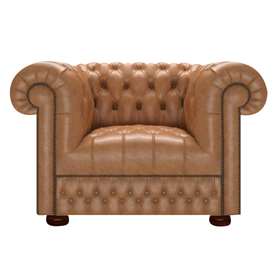 Cromwell Chesterfield Fåtölj Old English Tan