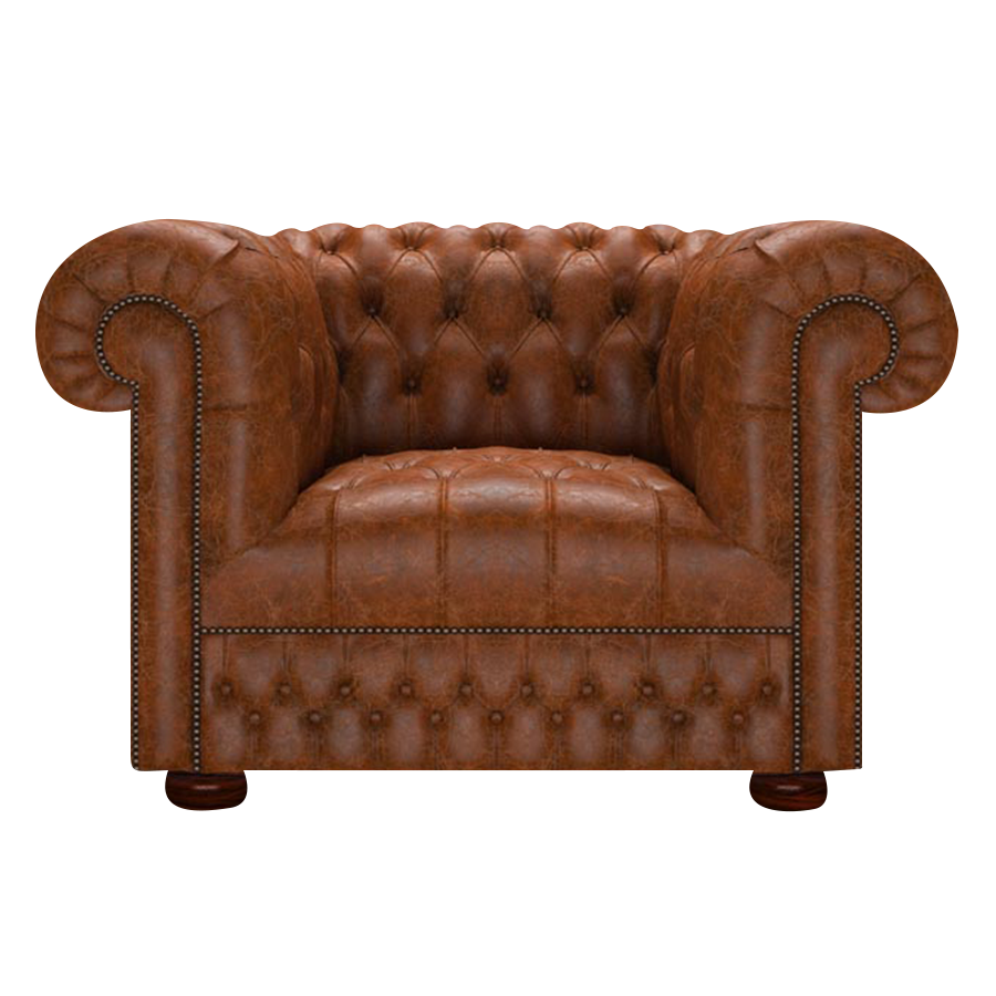 Cromwell Chesterfield Fåtölj Tudor Chestnut