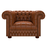 Cromwell Chesterfield Fåtölj Tudor Chestnut