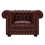 Cromwell Chesterfield Fåtölj Tudor Oxblood