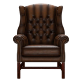 Darwin Chesterfield Fåtölj Antique Autumn Tan