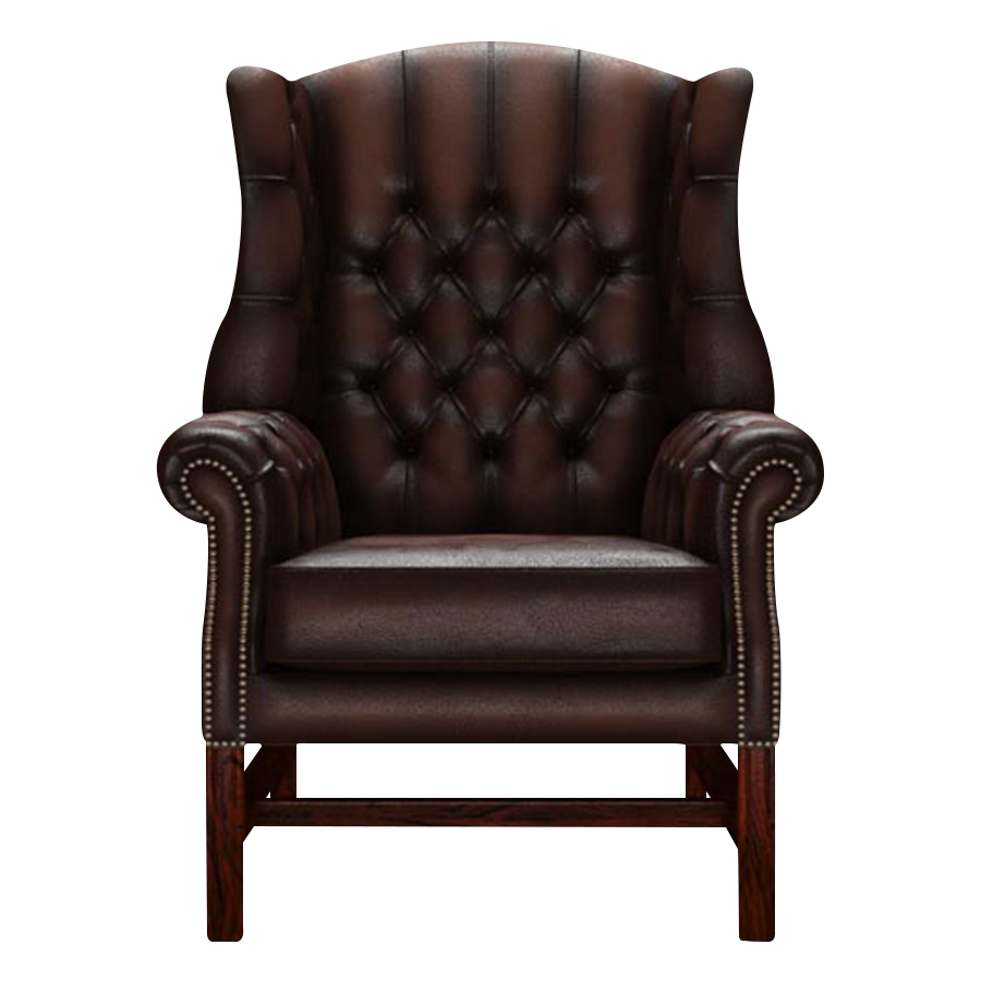 Darwin Chesterfield Fåtölj Antique Brown