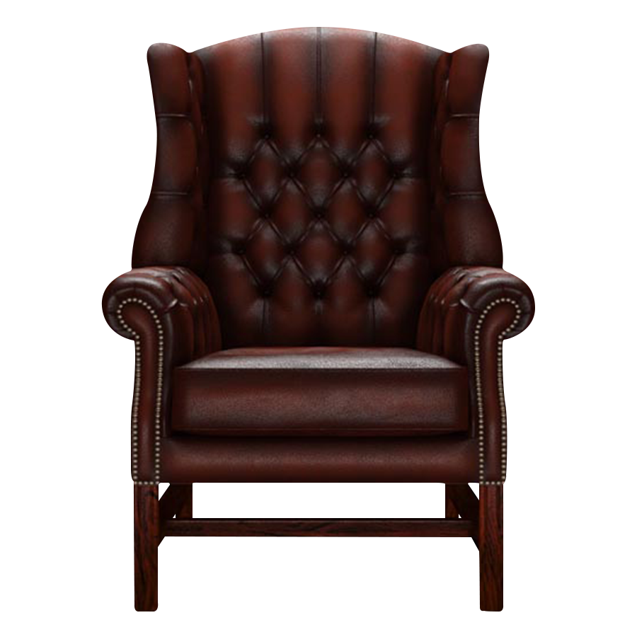 Darwin Chesterfield Fåtölj Antique Chestnut