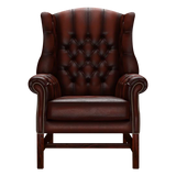 Darwin Chesterfield Fåtölj Antique Chestnut