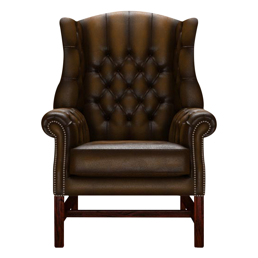 Darwin Chesterfield Fåtölj Antique Gold