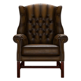 Darwin Chesterfield Fåtölj Antique Gold