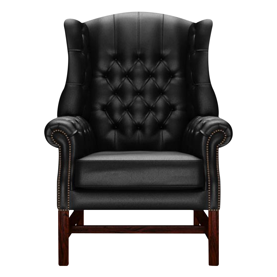 Darwin Chesterfield Fåtölj Birch Black