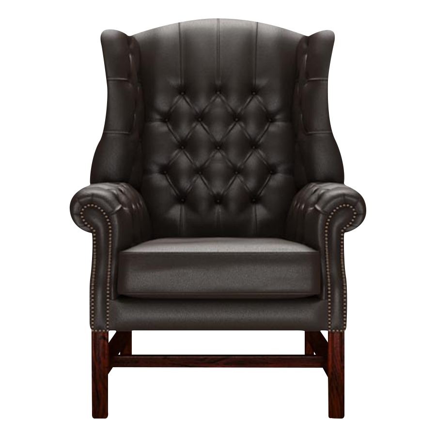 Darwin Chesterfield Fåtölj Birch Brown