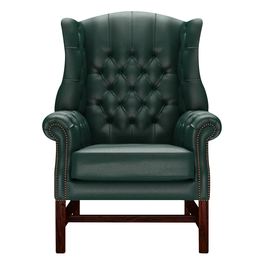 Ladda upp bild till gallerivisning, Darwin Chesterfield Fåtölj Birch Forest Green
