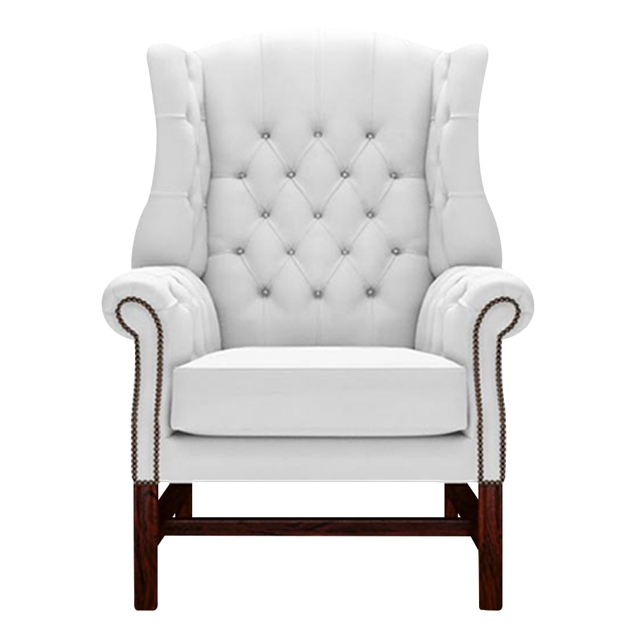 Darwin Chesterfield Fåtölj Birch White