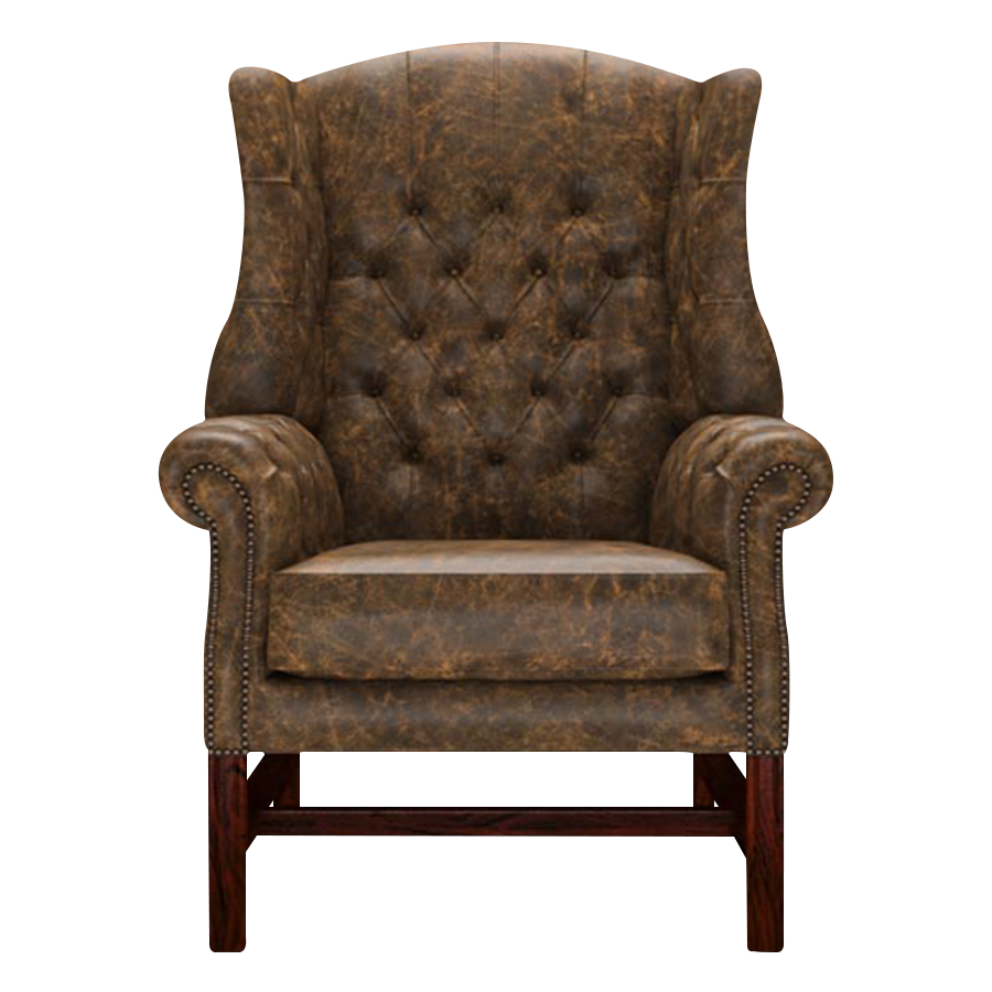 Darwin Chesterfield Fåtölj Etna Brandy