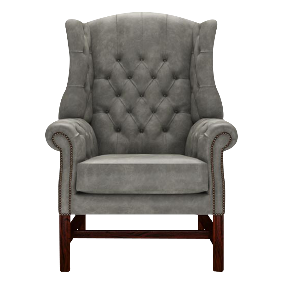 Darwin Chesterfield Fåtölj Etna Grey