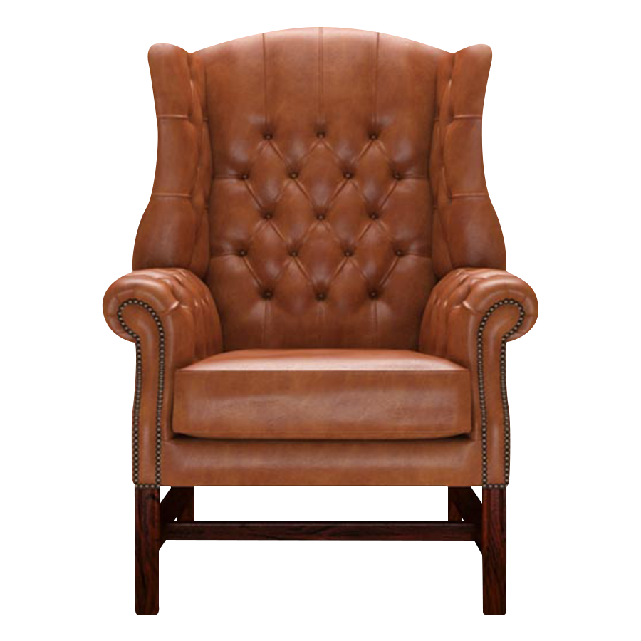 Darwin Chesterfield Fåtölj Old English Bruciato