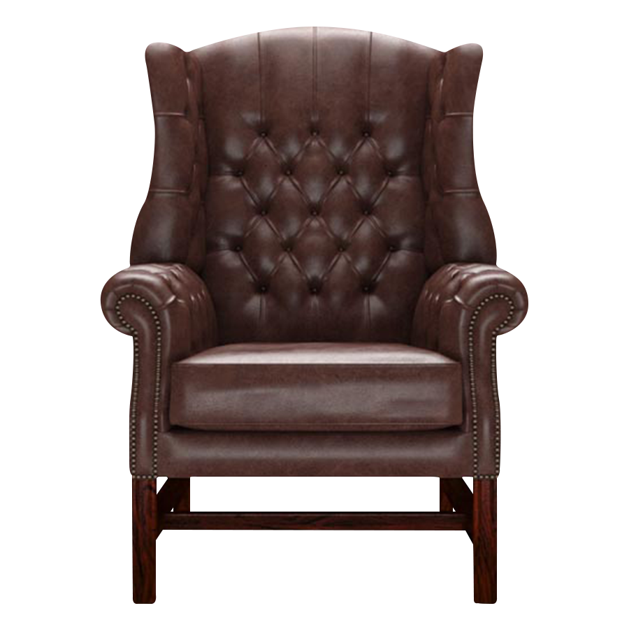 Darwin Chesterfield Fåtölj Old English Dark Brown