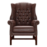 Darwin Chesterfield Fåtölj Old English Dark Brown