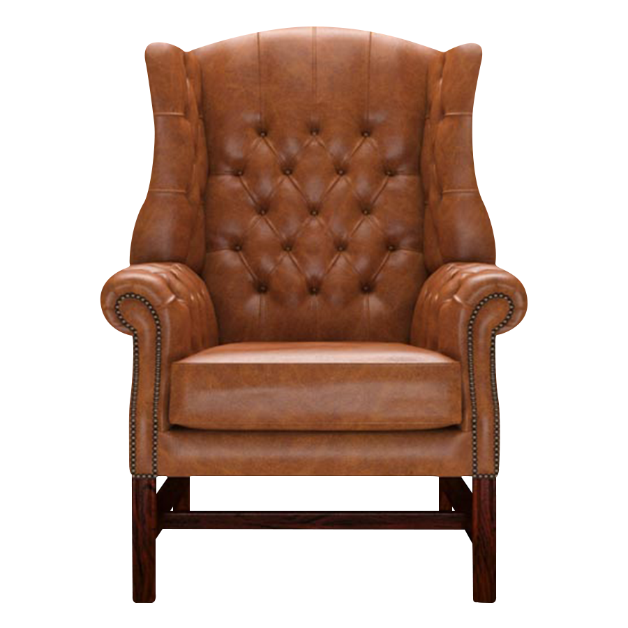 Darwin Chesterfield Fåtölj Old English Saddle
