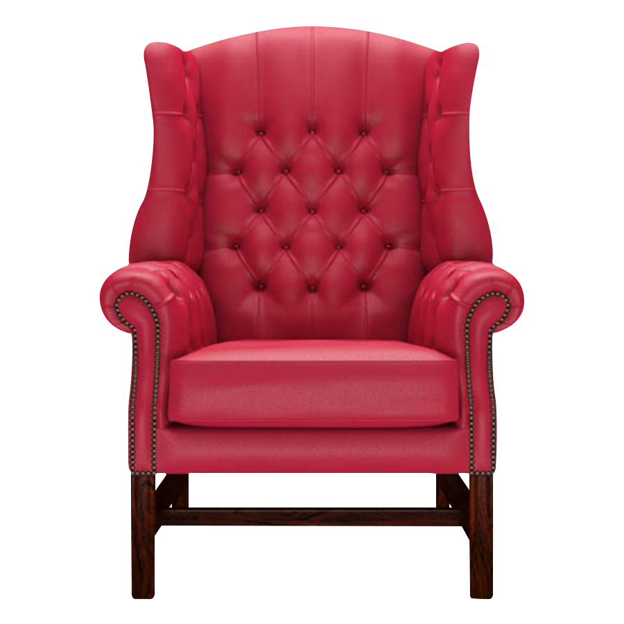 Darwin Chesterfield Fåtölj Shelly Flame Red