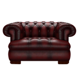 Drake Chesterfield Fåtölj Antique Red