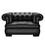 Drake Chesterfield Fåtölj Birch Black