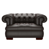 Drake Chesterfield Fåtölj Birch Brown