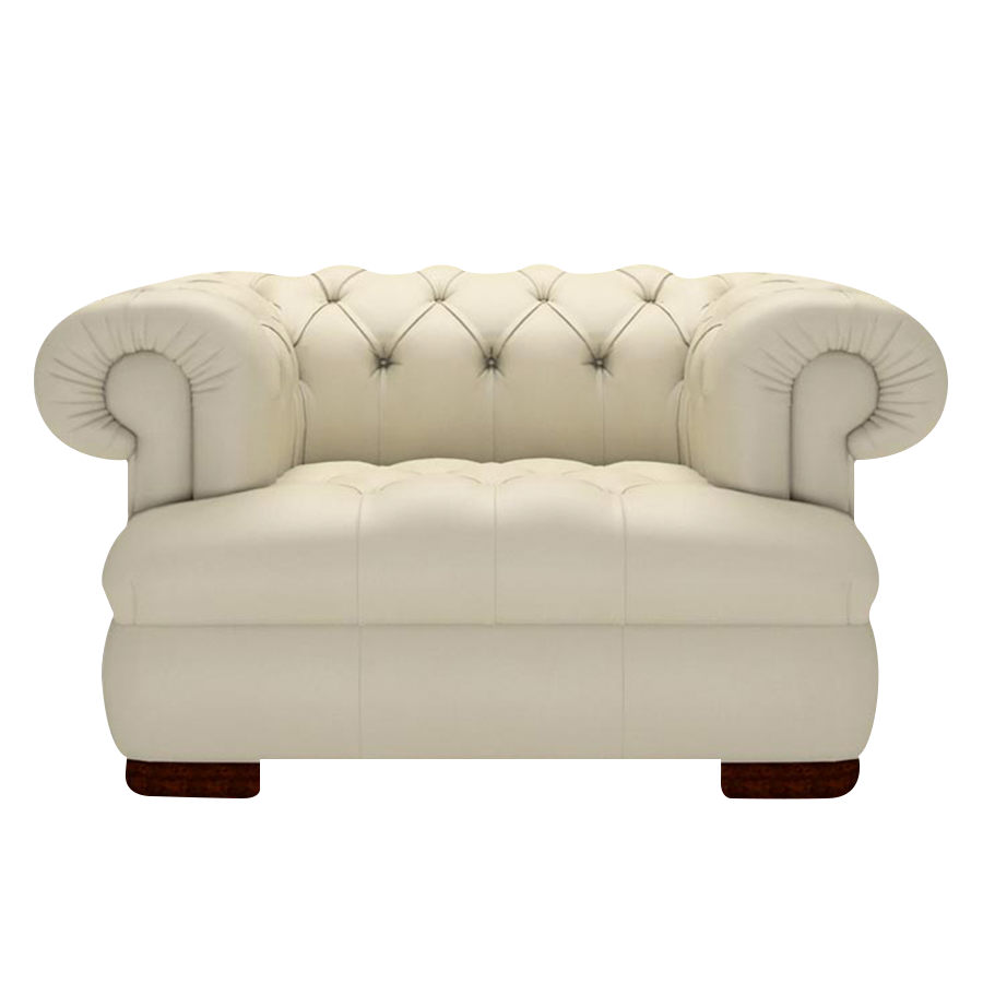 Drake Chesterfield Fåtölj Birch Ivory