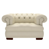 Drake Chesterfield Fåtölj Birch Ivory
