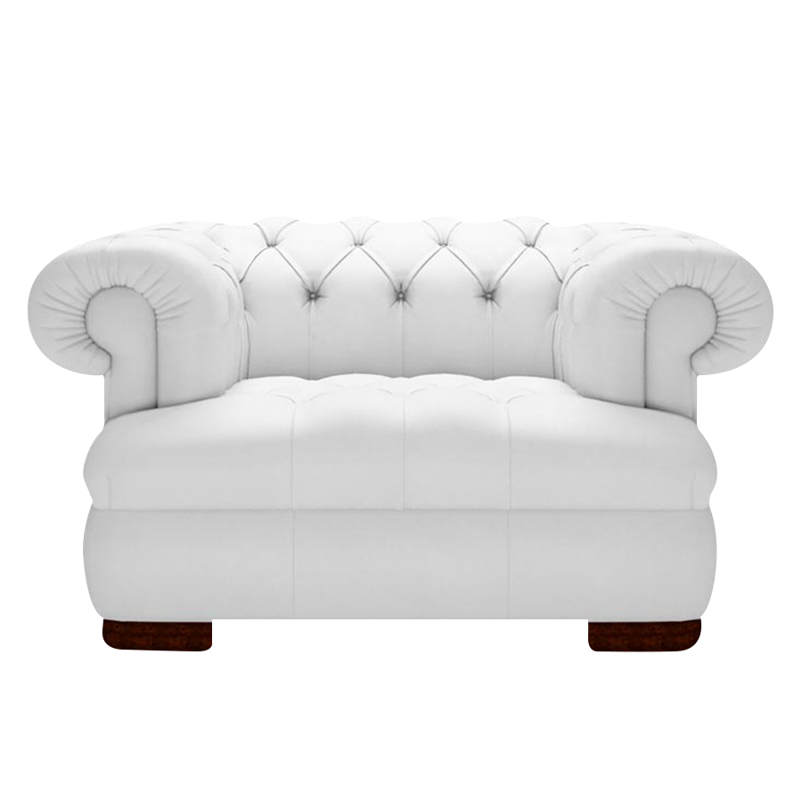 Drake Chesterfield Fåtölj Birch White
