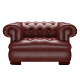 Drake Chesterfield Fåtölj Old English Chestnut