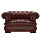 Drake Chesterfield Fåtölj Tudor Oxblood