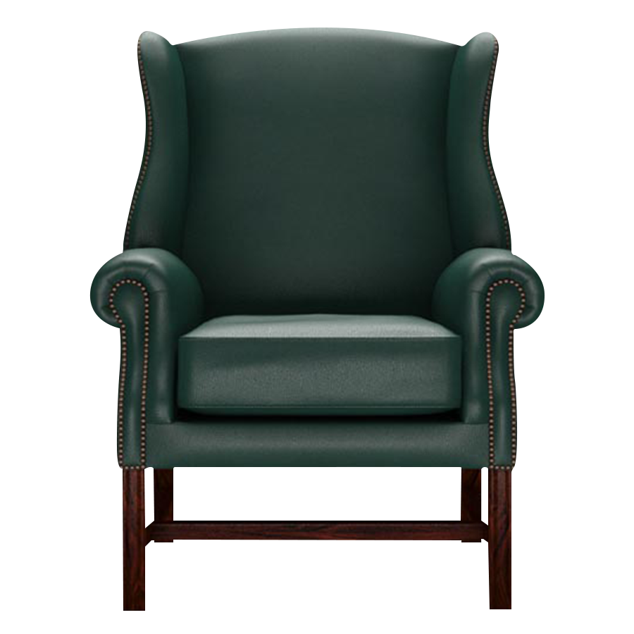 Drummond Chesterfield Fåtölj Birch Forest Green