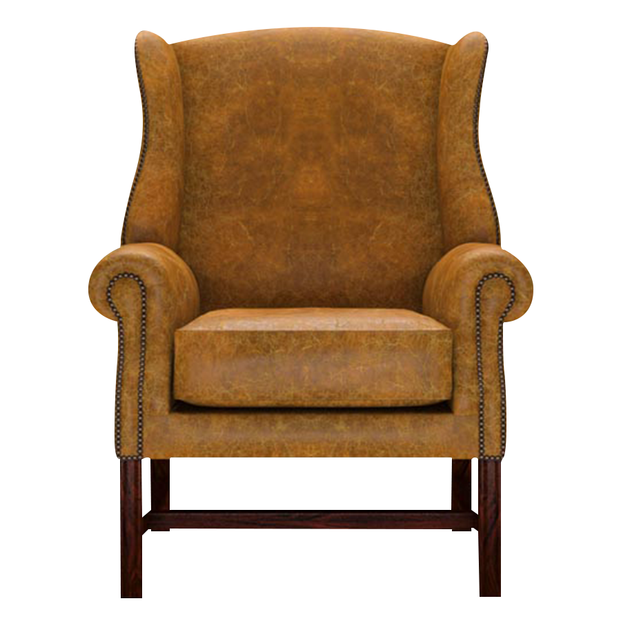 Drummond Chesterfield Fåtölj Tudor Mustard