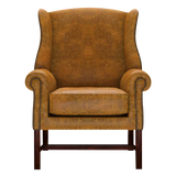Drummond Chesterfield Fåtölj Tudor Mustard