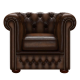 Fleming Chesterfield Fåtölj Antique Autumn Tan