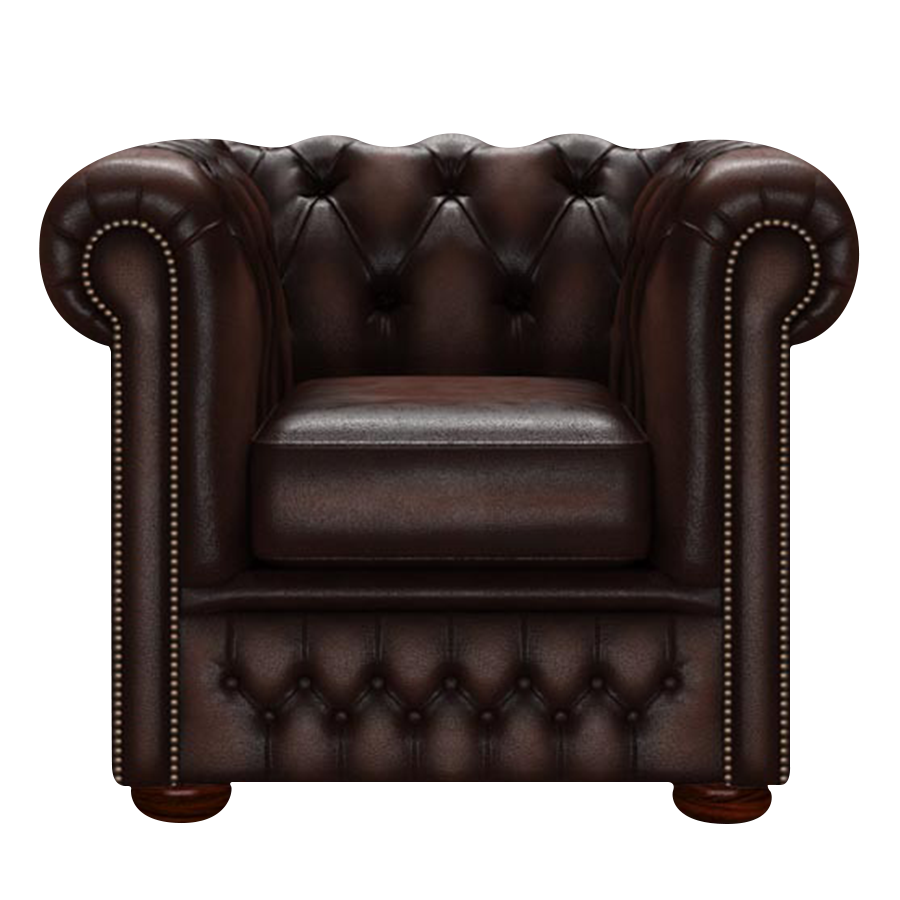 Fleming Chesterfield Fåtölj Antique Brown