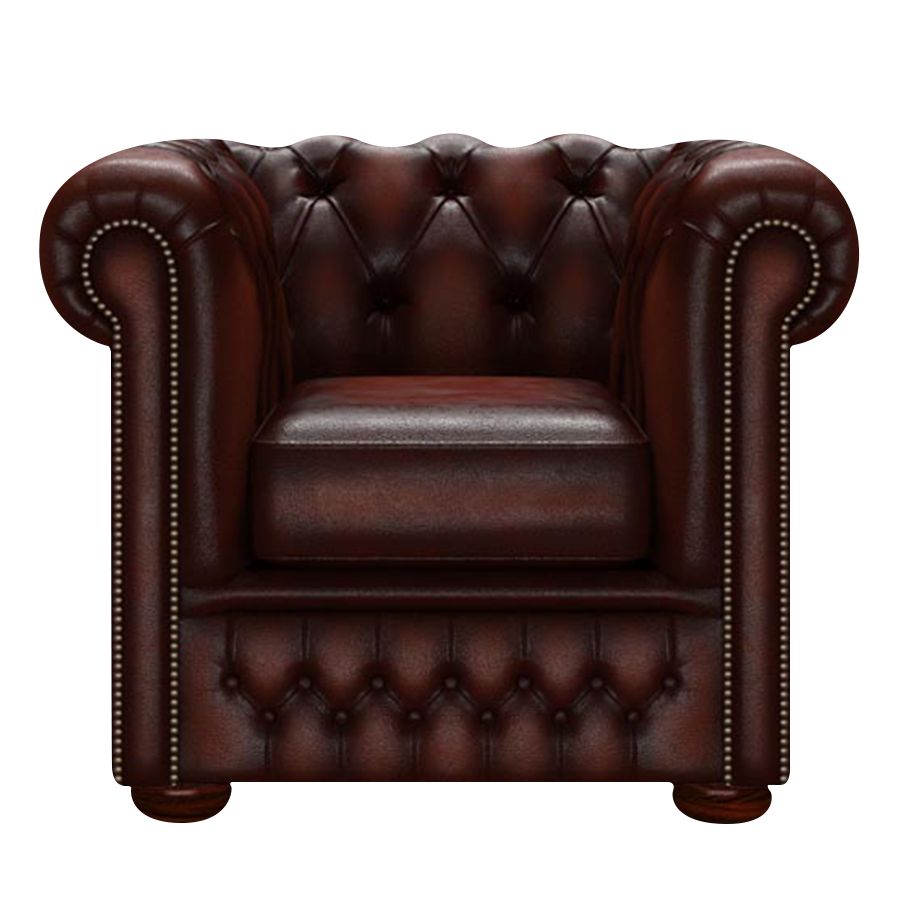 Fleming Chesterfield Fåtölj Antique Chestnut