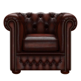 Fleming Chesterfield Fåtölj Antique Chestnut