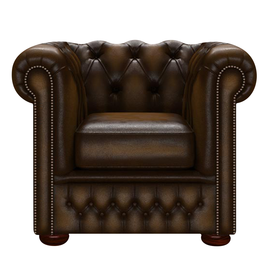 Fleming Chesterfield Fåtölj Antique Gold