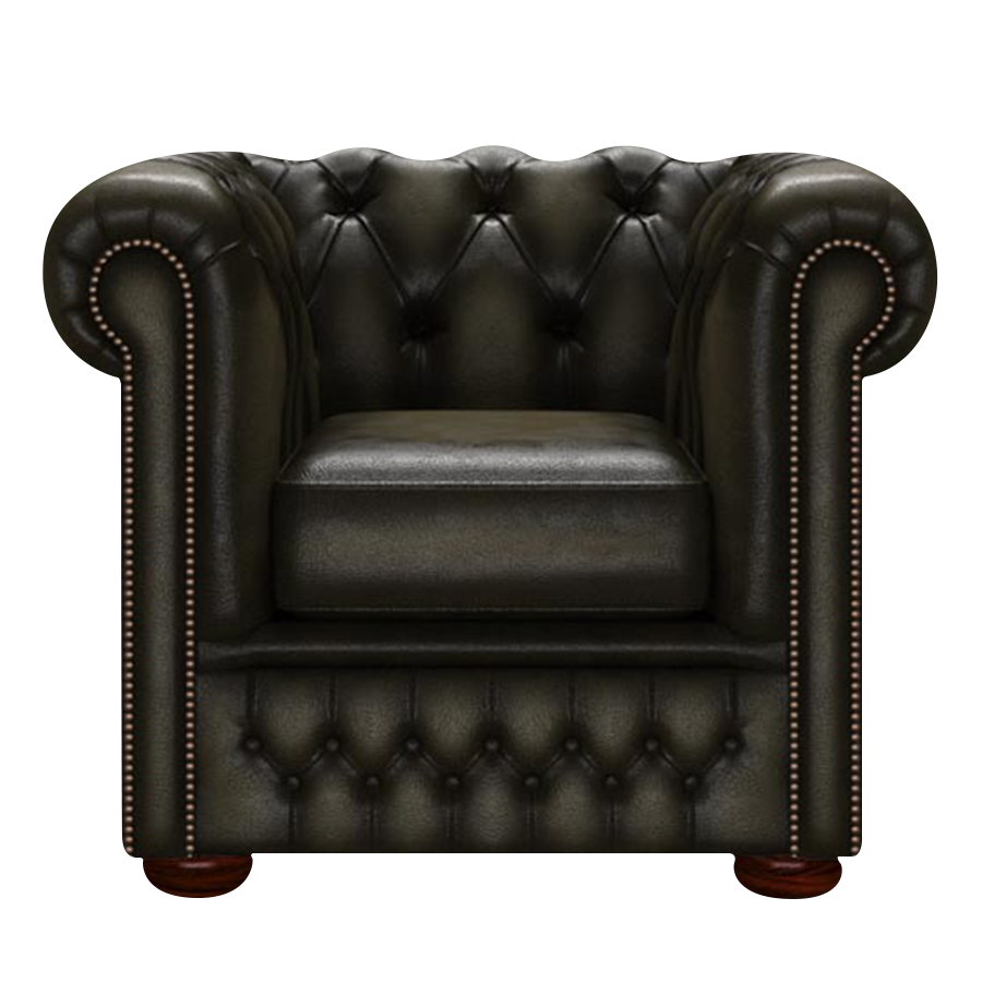 Fleming Chesterfield Fåtölj Antique Olive