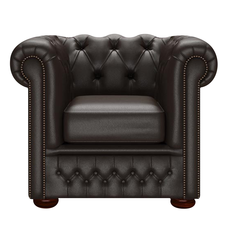 Fleming Chesterfield Fåtölj Birch Brown