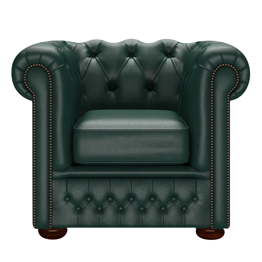 Fleming Chesterfield Fåtölj Birch Forest Green