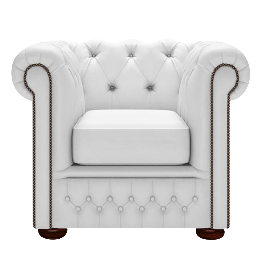 Fleming Chesterfield Fåtölj Birch White