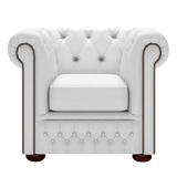 Fleming Chesterfield Fåtölj Birch White