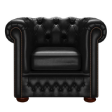 Fleming Chesterfield Fåtölj Old English Black