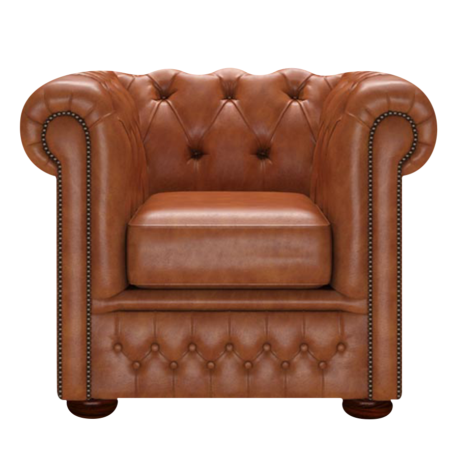 Fleming Chesterfield Fåtölj Old English Bruciato