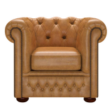 Fleming Chesterfield Fåtölj Old English Buckskin