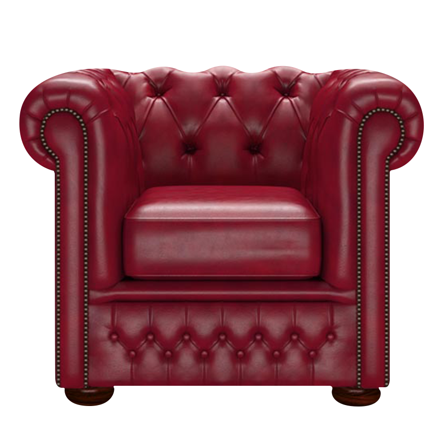 Fleming Chesterfield Fåtölj Old English Gamay
