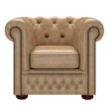 Fleming Chesterfield Fåtölj Old English Parchment