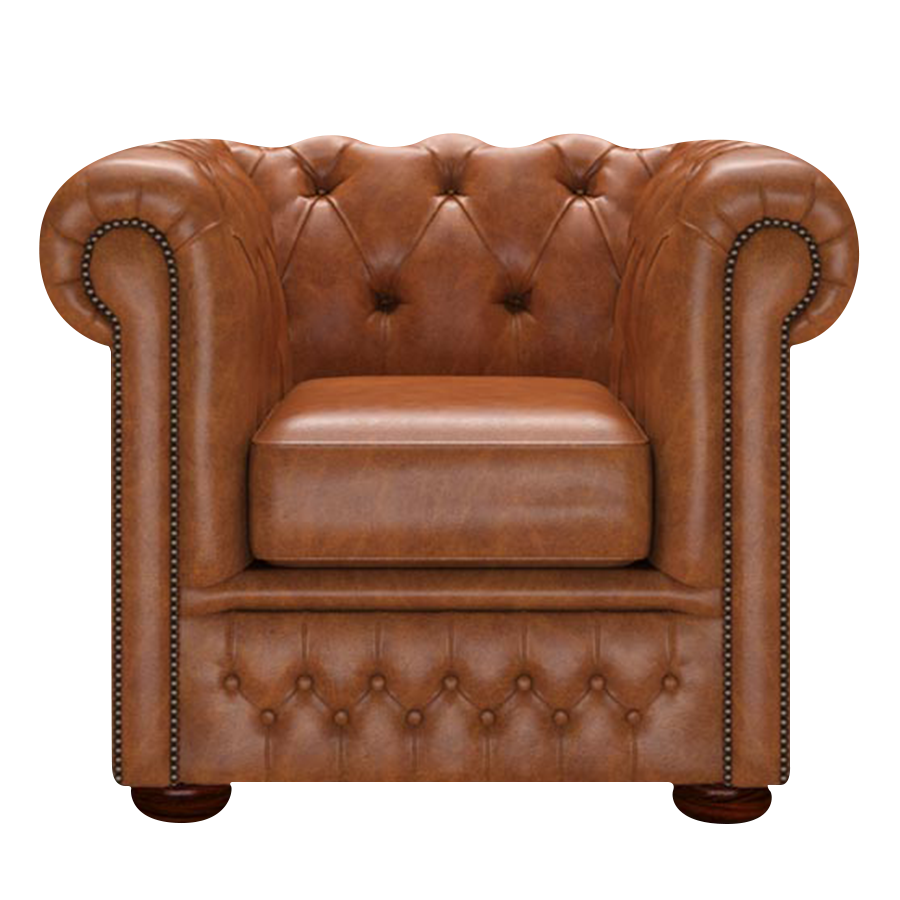 Fleming Chesterfield Fåtölj Old English Saddle