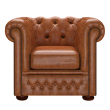 Fleming Chesterfield Fåtölj Old English Saddle
