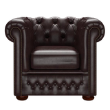 Fleming Chesterfield Fåtölj Old English Smoke
